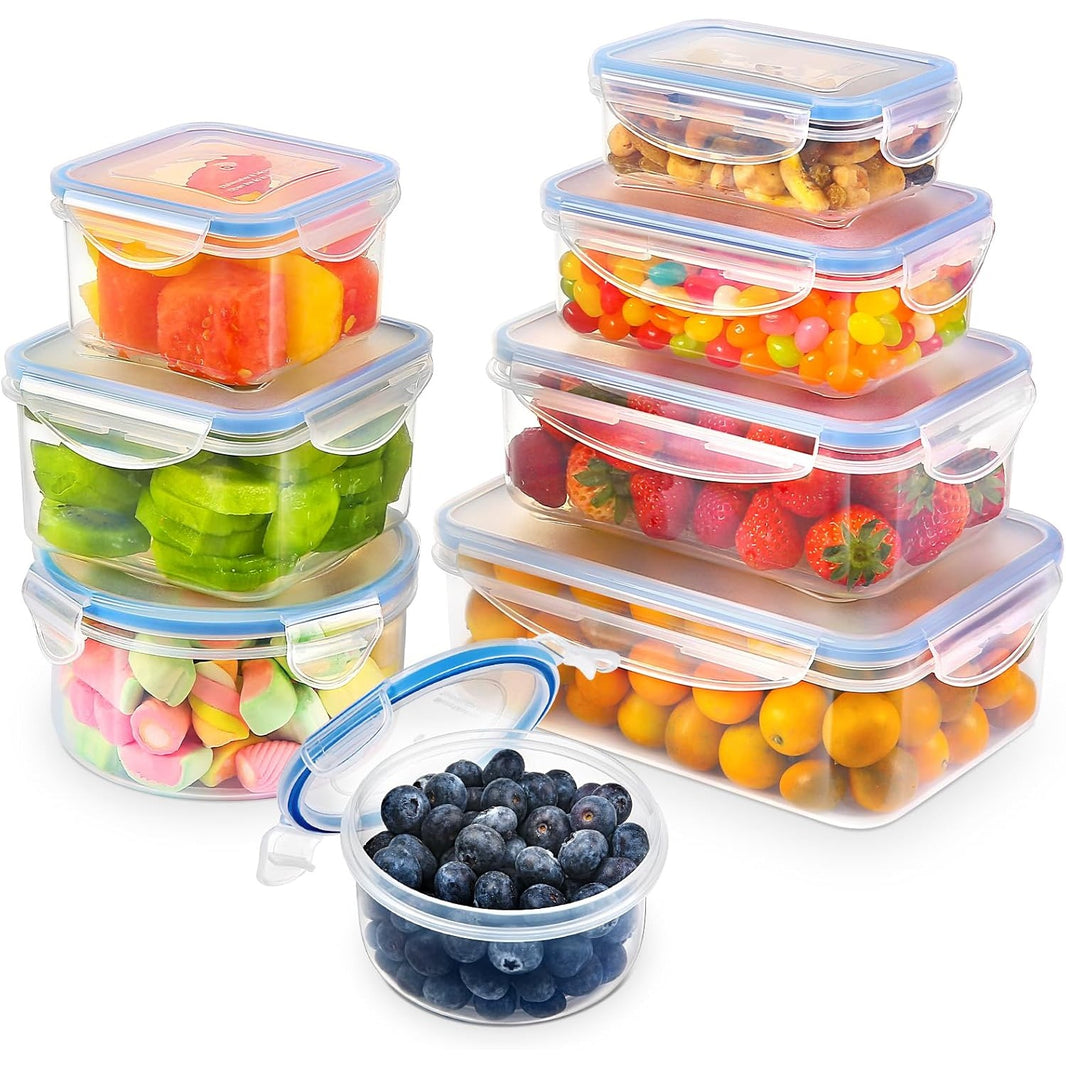 Boîte Alimentaire Set, 16 Pièces(8 récipient, 8 couvercle)