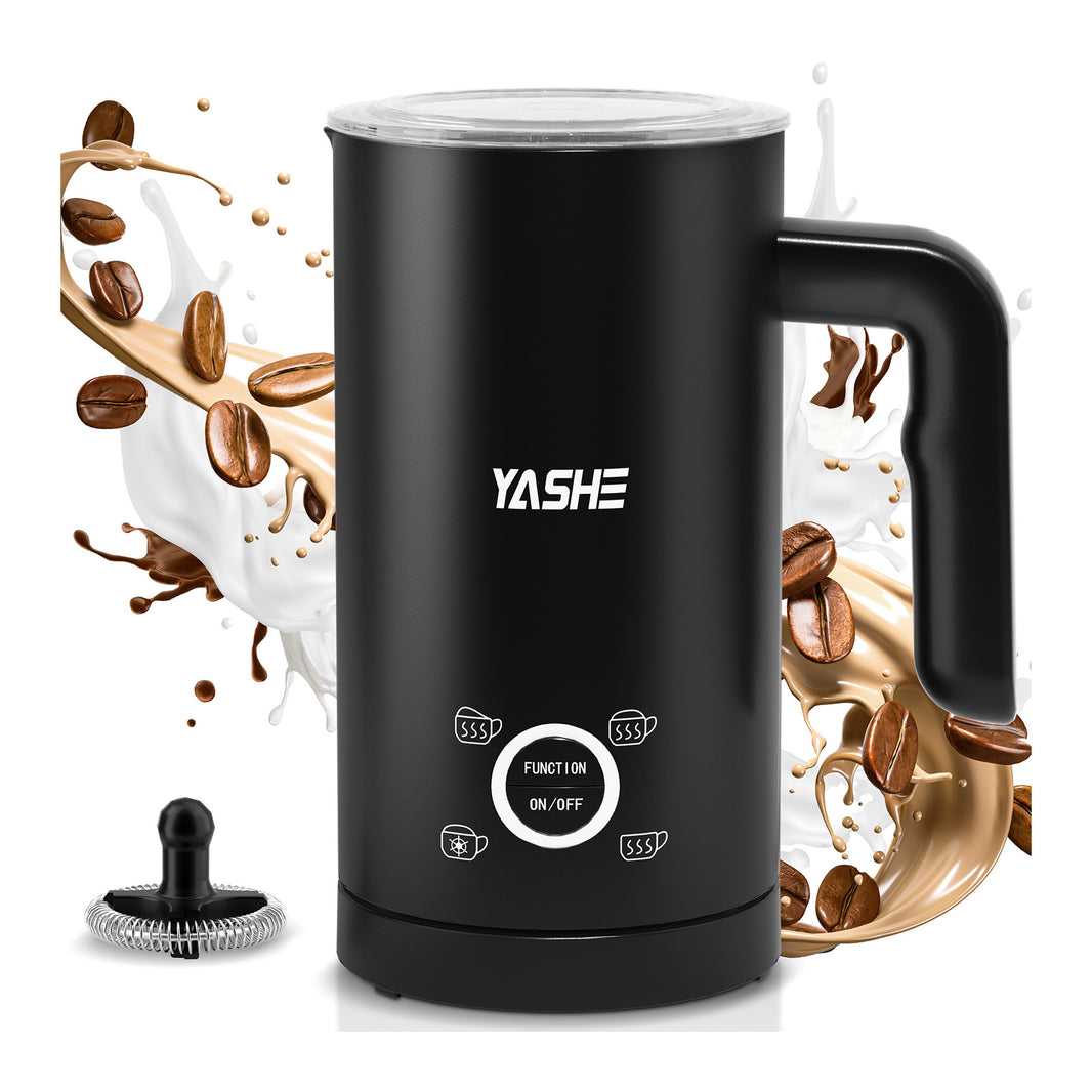 Mousseur à Lait Électrique 4 en1, 300ml Chauffe-Mousse