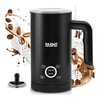 Mousseur à Lait Électrique 4 en1, 300ml Chauffe-Mousse