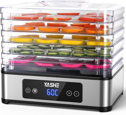 Déshydrateur Alimentaire, 5 Plateaux En Acier Inoxydable