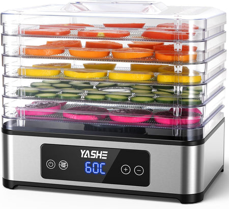 Déshydrateur Alimentaire, 5 Plateaux En Acier Inoxydable