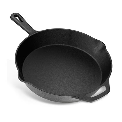 Poêle en Fonte – Poêle Robuste pour Œufs, Omelettes & Plus
