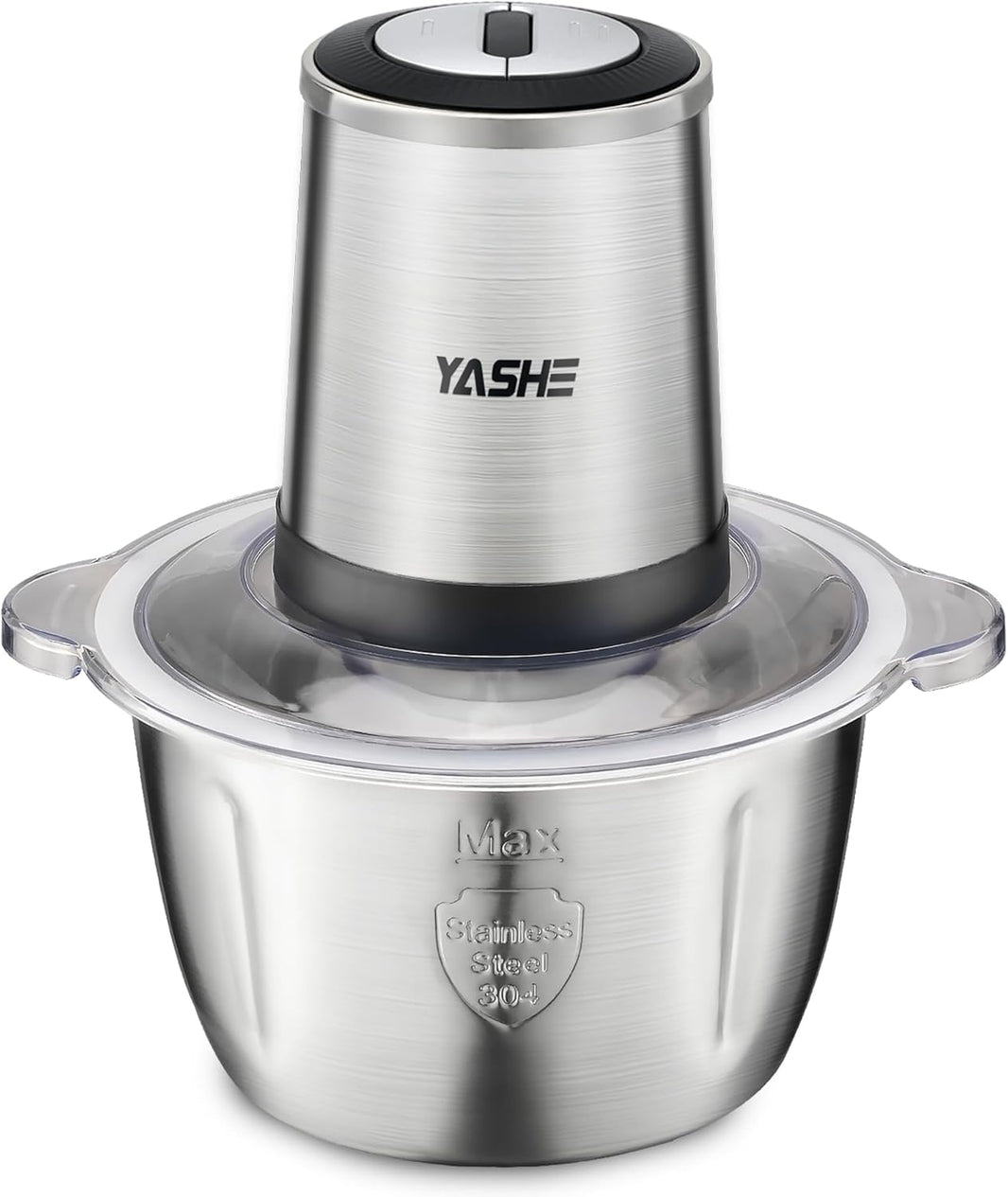 Hachoir Électrique 500W, Robot de Cuisine avec Bol en Acier Inoxydable 1,8L