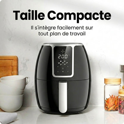 Air fryer 4.5L 360°- Friteuse à Air Compacte, Programmes Auto, Compatible Lave-Vaisselle