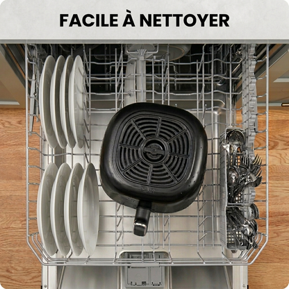 Friggitrice ad aria 3,5 L, 1500 W, Friggitrice ad aria con 6 programmi, 80°C-200°C, Rivestimento antiaderente, Timer