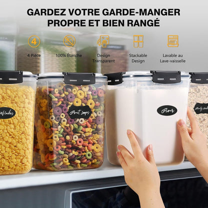 Contenitore per alimenti da 5,3L, set da 4