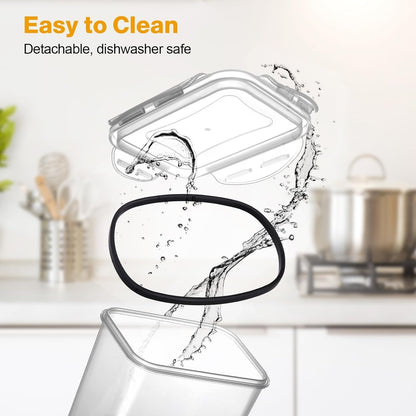 24 contenitori per alimenti in plastica senza BPA con coperchi