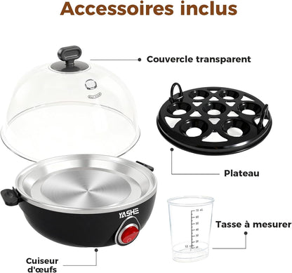 Cuiseur à œufs, capacité 7 œufs, pour œufs durs
