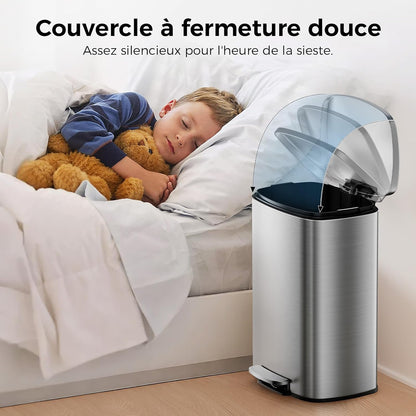 Pattumiera da Cucina 50L, Grande Pattumiera Rettangolare con 20 Sacchi