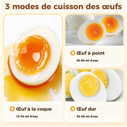Cuiseur à œufs, capacité 7 œufs, pour œufs durs