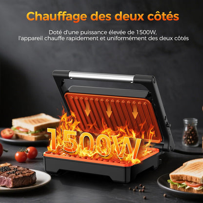 Piastra per Croque Monsieur e Panini, 1500W