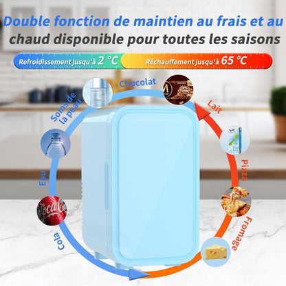 Mini frigo, 6 litri/8 lattine 220-240 V AC/DC