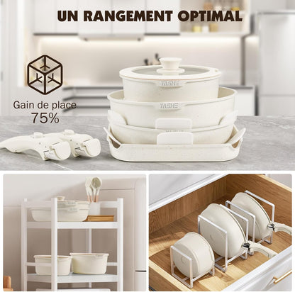 Batterie de cuisine 21 pièces, sans PFOA