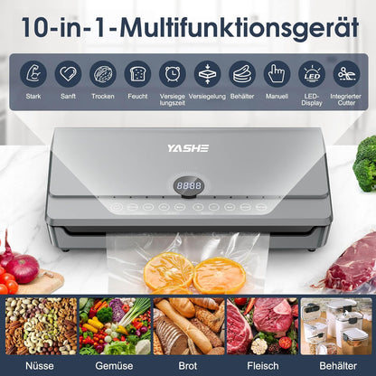 Machine Sous Vide Alimentaire avec Couvercle Magnétique, 10-en-1