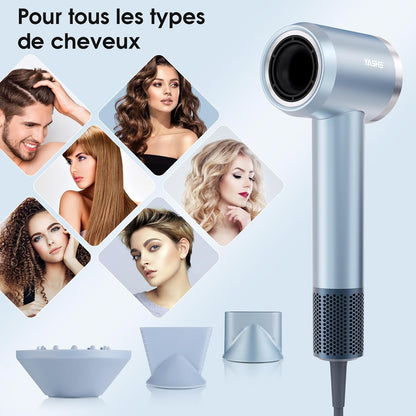 Sèche-Cheveux Ionique, Moteur Brushless Haute Vitesse de 110 000 tr/min