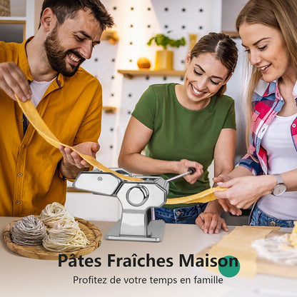 Machine à Pâtes Manuelle, 7 Épaisseurs Réglables