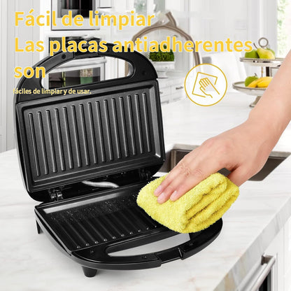 Grill Panini, 750W Appareil Panini avec Plaques Anti-adhésif