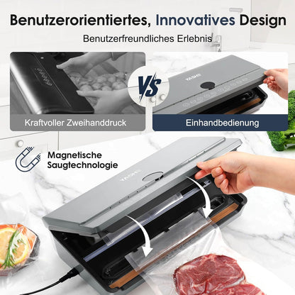 Machine Sous Vide Alimentaire avec Couvercle Magnétique, 10-en-1
