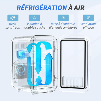 Mini frigo, 6 litri/8 lattine 220-240 V AC/DC
