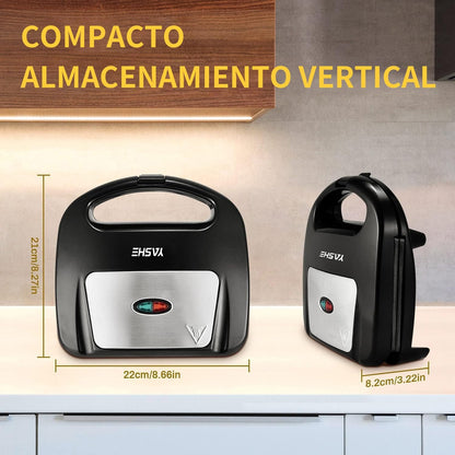 Grill Panini, 750W Appareil Panini avec Plaques Anti-adhésif
