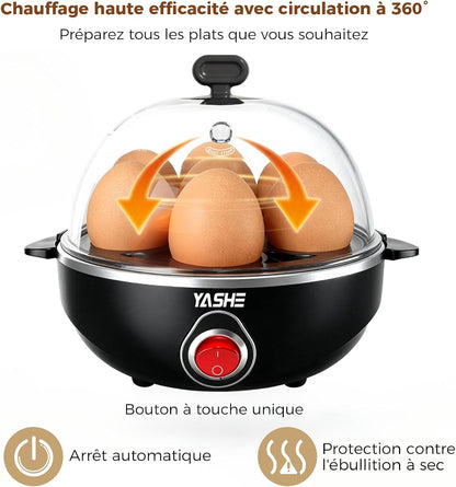 Cuiseur à œufs, capacité 7 œufs, pour œufs durs