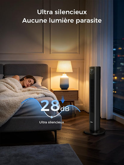 Ventilateur Colonne 90 cm avec Télécommande