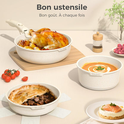 Batterie de cuisine 9 pièces, sans PFOA