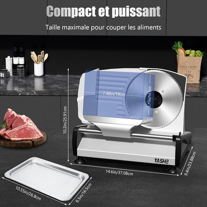 Affettatrice Elettrica Con Motore DC Silenzioso, Affettatrice Per Prosciutto 200W
