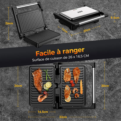 Piastra per Croque Monsieur e Panini, 1500W