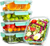 Set di 12 Contenitori per Alimenti in Vetro Riutilizzabili, Senza BPA