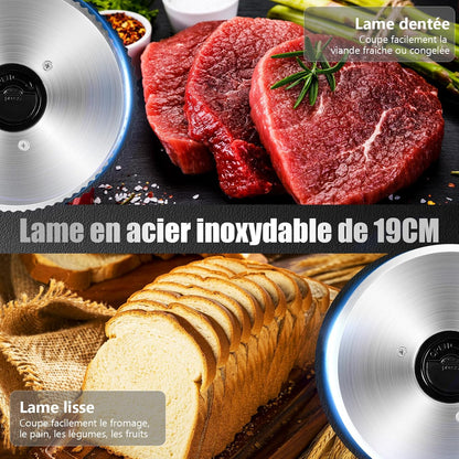Affettatrice Elettrica Con Motore DC Silenzioso, Affettatrice Per Prosciutto 200W
