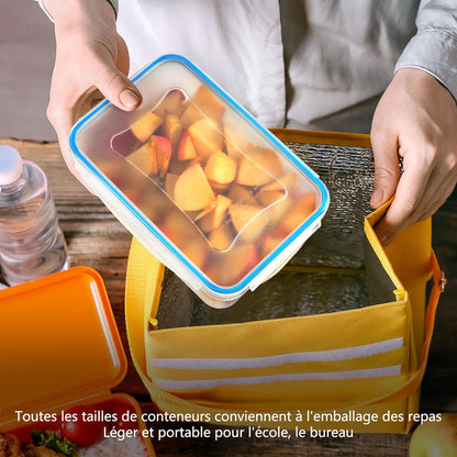 Boîte Conservation Alimentaire 50 Pièces, Sans BPA Boîte Alimentaire Set