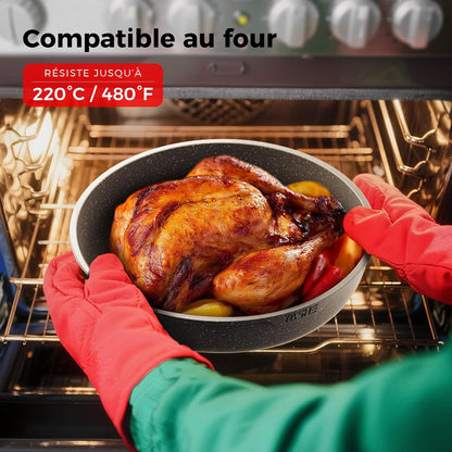 Batterie de cuisine 20 pièces, sans PFOA