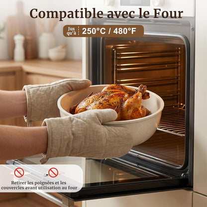 20 Pièces Set de Poêles et Casseroles Antiadhésives