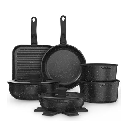 Batterie de cuisine 21 pièces, sans PFOA
