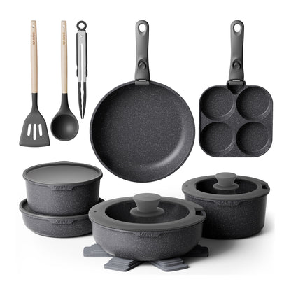 Batterie de cuisine 20 pièces, sans PFOA