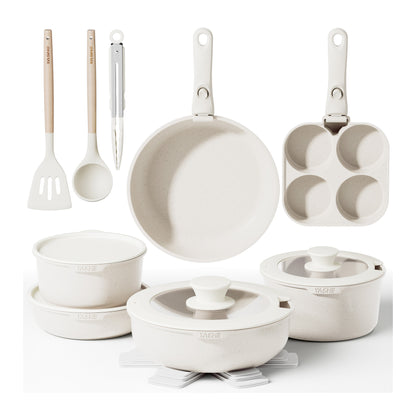 Batterie de cuisine 20 pièces, sans PFOA
