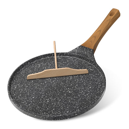 Non-stick Crêpe Pan 26 cm, Flat Crêpe Pan Induction Compatible