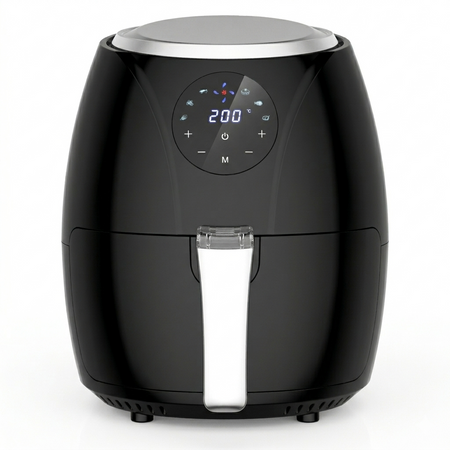 Friggitrice ad aria 3,5 L, 1500 W, Friggitrice ad aria con 6 programmi, 80°C-200°C, Rivestimento antiaderente, Timer