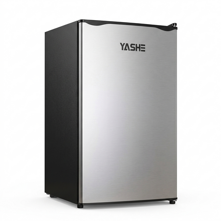 92L Small Fridge with Freezer, Integrated Compact Bottle Holder