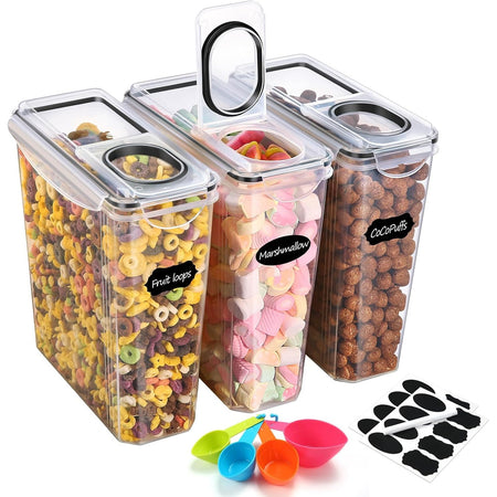 Boîte de Rangement Cuisine Lot de 3, 3.8L Sans BPA
